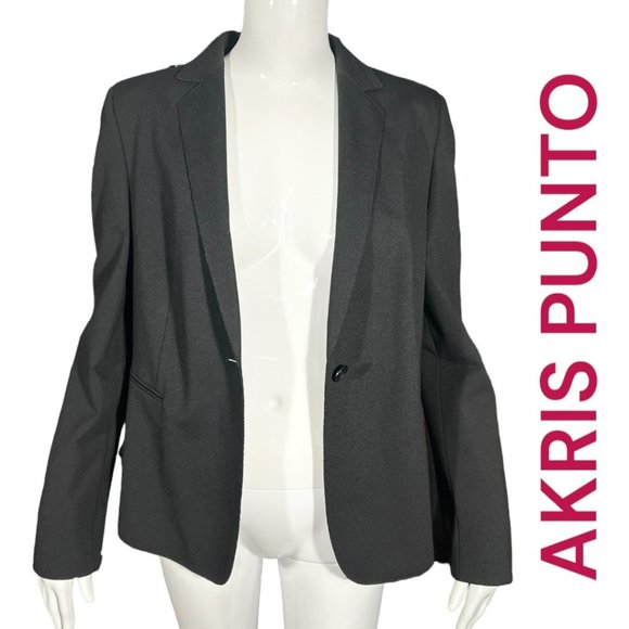 AKRIS BLACK PUNTO BLAZER (SZ 12) (EUC) - Picture 6 of 9